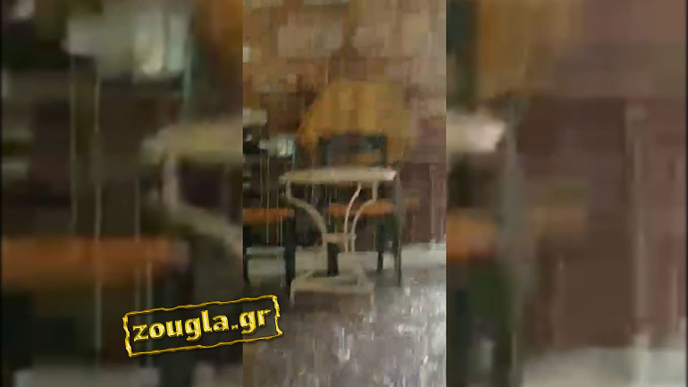 Άνοιξαν οι ουρανοί στη Μυτιλήνη