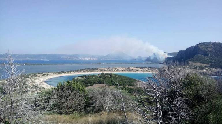 Πυρκαγιά στο Παλαιόκαστρο Πυλίας