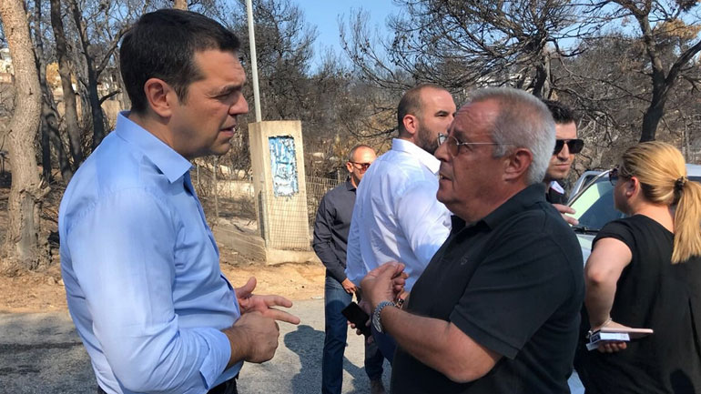 To Μάτι επισκέφθηκε ο Αλέξης Τσίπρας