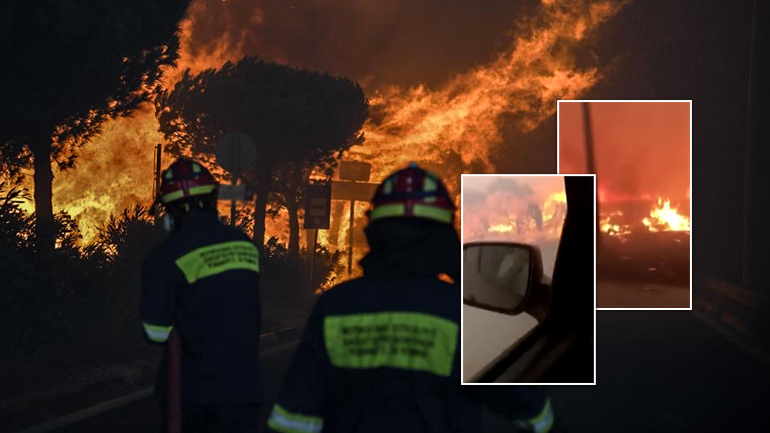 Συγκλονιστική “απόδραση” από τον πύρινο εφιάλτη