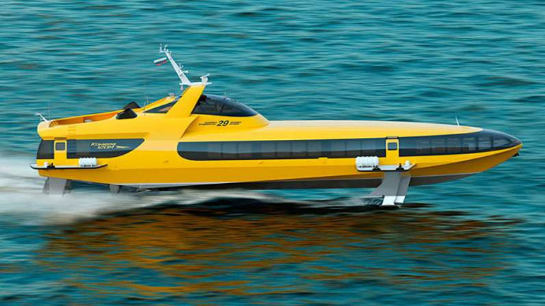 Ρωσία: Καθελκύστηκε το πρώτο «ιπτάμενο δελφίνι» νέας γενιάς