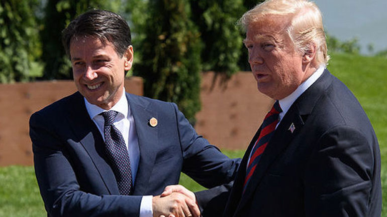 Ο Τραμπ υποδέχεται τον Ιταλό πρωθυπουργό Κόντε