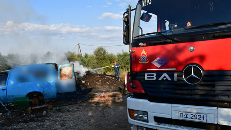 Πυρκαγιά μικρής έκτασης στον Μαραθώνα