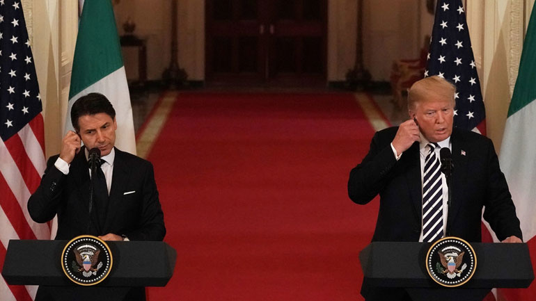 Κοινή γραμμή Τραμπ-Κόντε για μεταναστευτικό, Λιβύη και τρομοκρατία