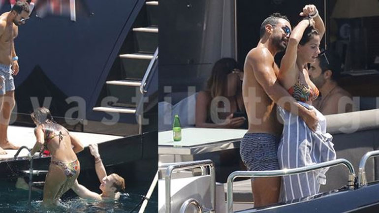 Σάκης Τανιμανίδης & Χριστίνα Μπόμπα: Βουτιές στη Μύκονο λίγο πριν τον γάμο τους!