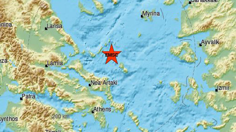 Σεισμός 3,7 Ρίχτερ στο Αιγαίο