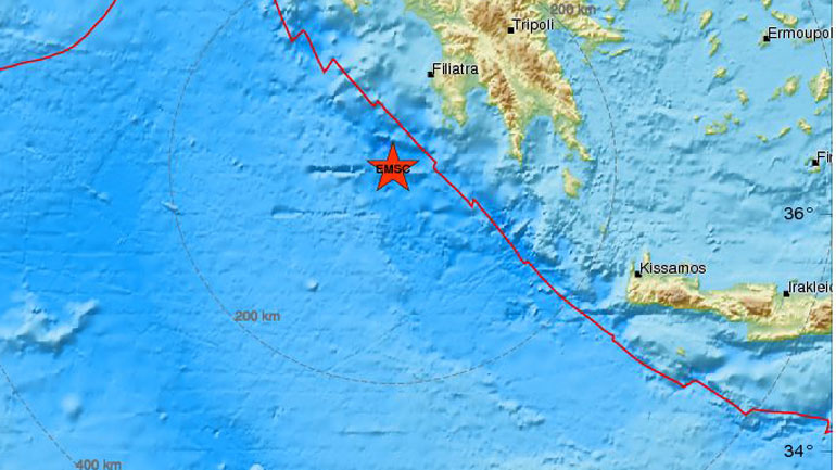 Σεισμός 3,5 Ρίχτερ στη Μεθώνη