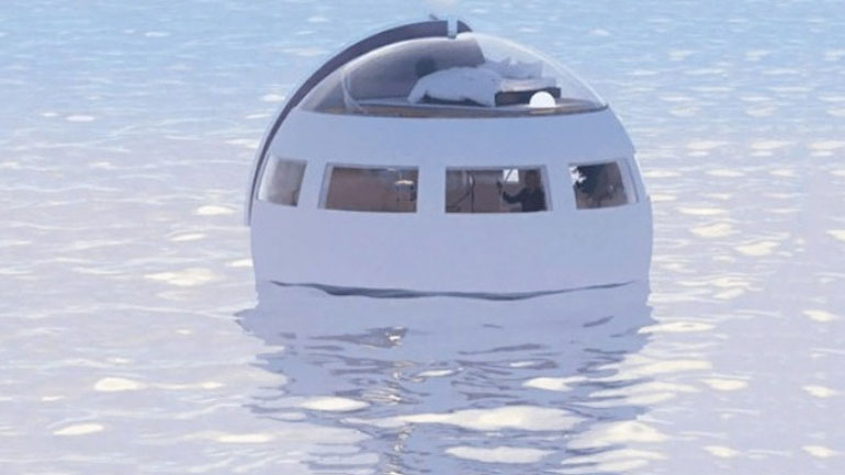 Μια κάψουλα-ξενοδοχείο, στο νερό