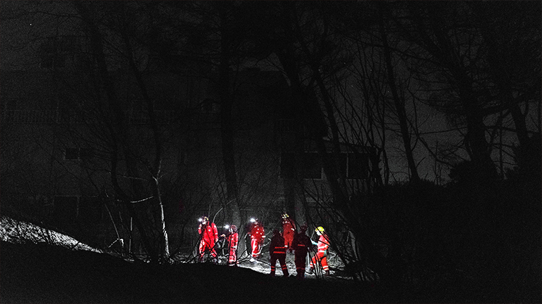 Το σώμα Σαμαρειτών, Διασωστών και ναυαγοσωστών Αθήνας στις πυρόπληκτες περιοχές