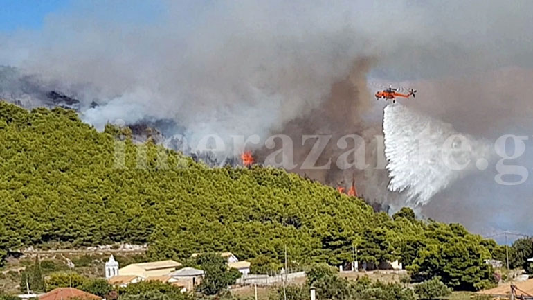 Ενισχύσεις από την Πελοπόννησο για την αντιμετώπιση των δυο μεγάλων εστιών στη Ζάκυνθο