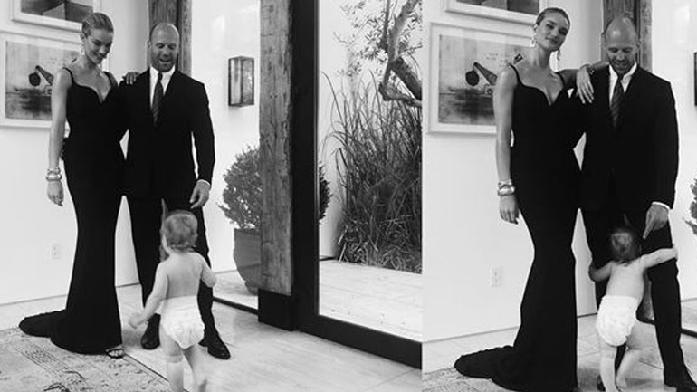 Ο μόλις ενός έτους Jack δεν αφήνει τον Jason Statham και τη Rosie Huntington-Whiteley να φύγουν!