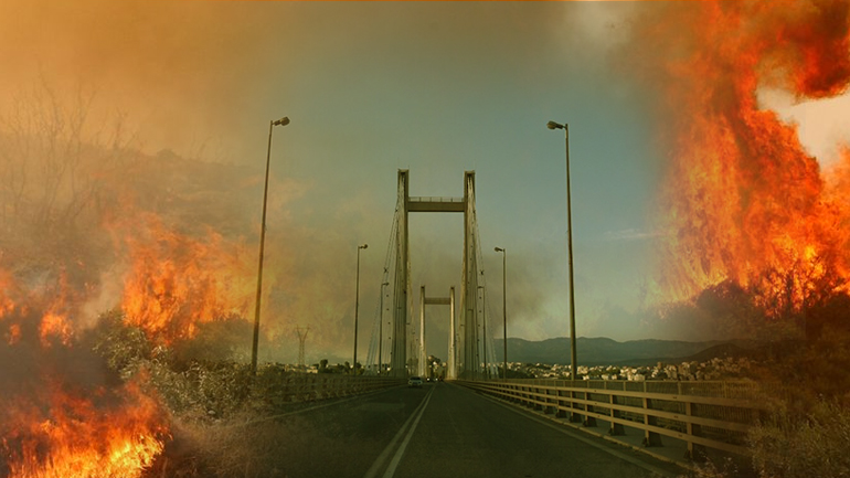 Ανεξέλεγκτη η πυρκαγιά στην Εύβοια