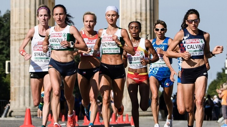 H Λευκορωσίδα Μαζουρόνακ το χρυσό στον Μαραθώνιο, η Πριβέλτζιο 26, η Ρεμπούλη 36η