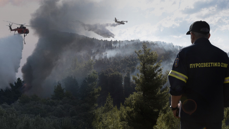 Υπό έλεγχο η φωτιά στην Εύβοια