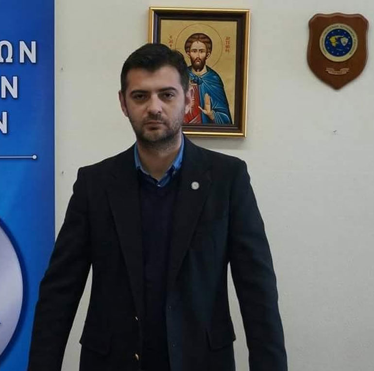 Ο πρόεδρος της Ένωσης αστυνομικών υπαλλήλων Κυκλάδων, Βαγγέλης Κεφάλας 