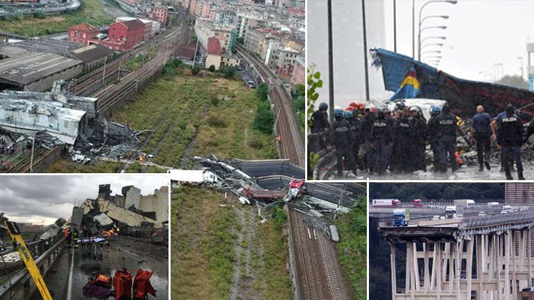 Γένοβα: 39 νεκροί από την κατάρρευση της οδογέφυρας Γένοβα: 39 νεκροί από την κατάρρευση της οδογέφυρας