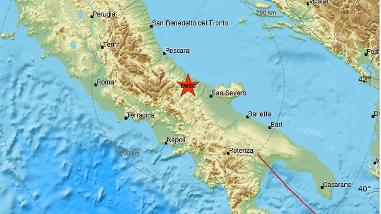 Σεισμός 5,2 Ρίχτερ στη Νότια Ιταλία