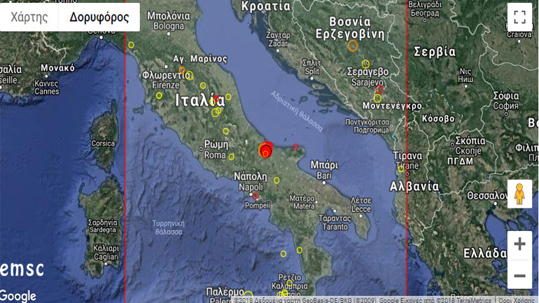 Νέος σεισμός 4,8 Ρίχτερ στην Ιταλία
