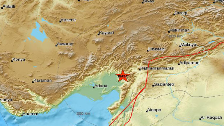 Σεισμική δόνηση 4,8 R στην Τουρκία