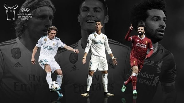 Μόντριτς, Ρονάλντο και Σαλάχ υποψήφιοι για το βραβείο του καλύτερου παίκτη της χρονιάς