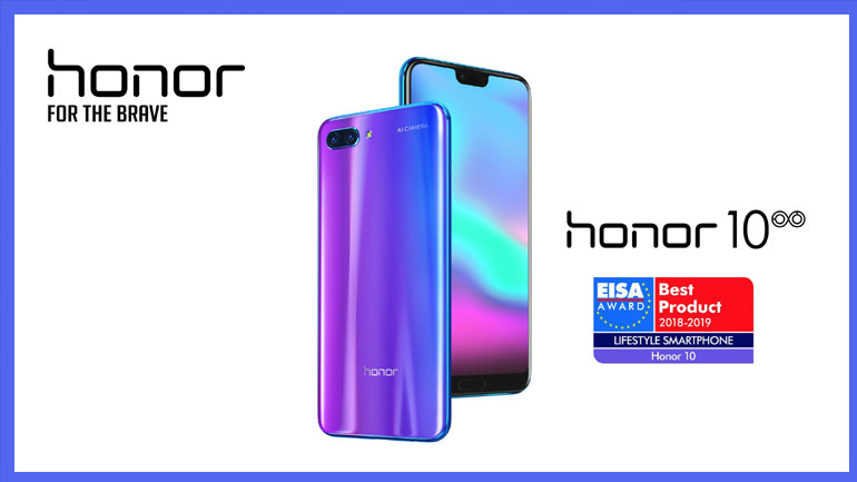 Honor 10: Βράβευση ως το καλύτερο lifestyle smartphone του 2018-2019 από την EISA