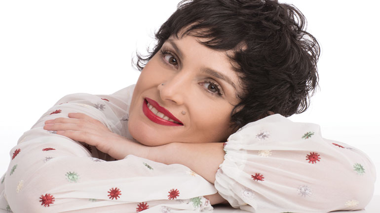 Η Ελεωνόρα Ζουγανέλη στην Τεχνόπολη