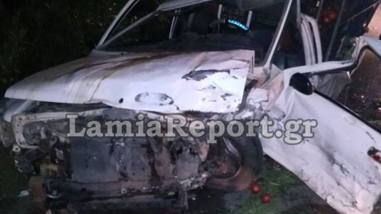 Τροχαίο ατύχημα με δύο τραυματίες στη Λαμία