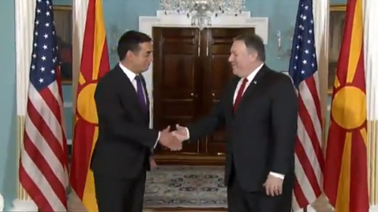 Συνάντηση Πομπέο – Ντιμιτρόφ στο Στέιτ Ντιπάρτμεντ