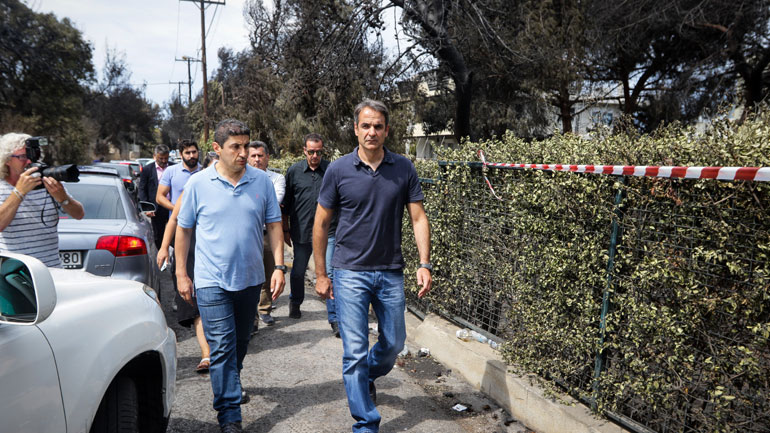 Αιφνιδιαστική επίσκεψη Κυρ. Μητσοτάκη στο Μάτι