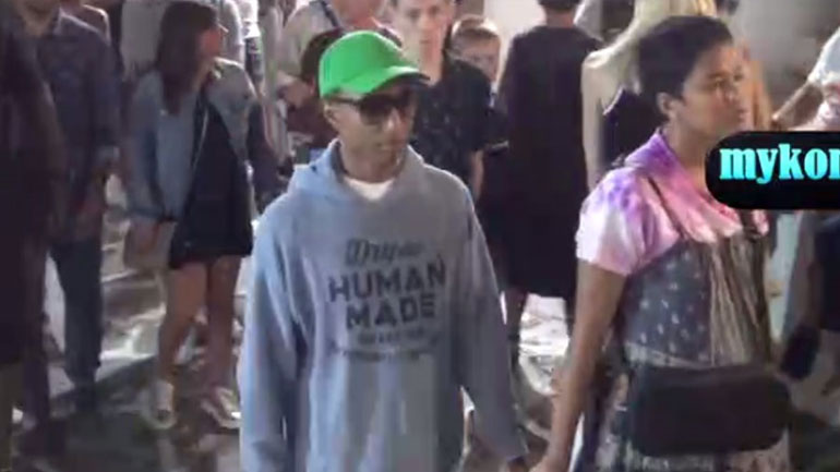 Στη Μύκονο με τη σύζυγό του ο διάσημος σταρ Pharrell Williams!