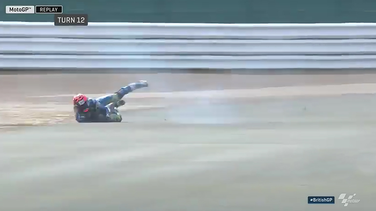 MotoGP 2018, Silverstone: Η τρομακτική πτώση του Tito Rabat!