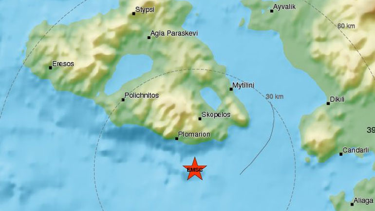 Σεισμός 3,3R στη Λέσβο