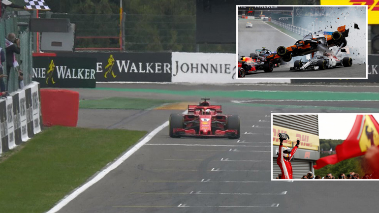 Formula 1: Νικητής ο Vettel στο SPA – Επεισοδιακή εκκίνηση με συγκρούσεις Formula 1: Νικητής ο Vettel στο SPA – Επεισοδιακή εκκίνηση με συγκρούσεις