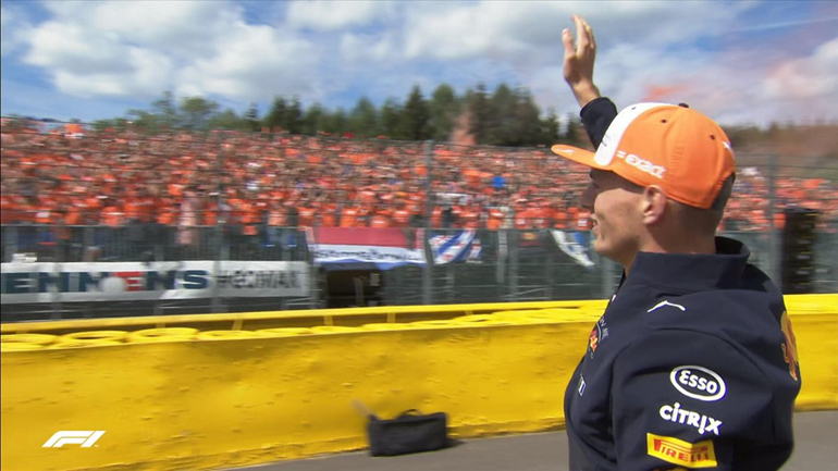 Το πρώτο του βάθρο στο SPA κατέκτησε ο Verstappen που έτρεξε έχοντας μαζί τους πολύ φανατικό κοινό...