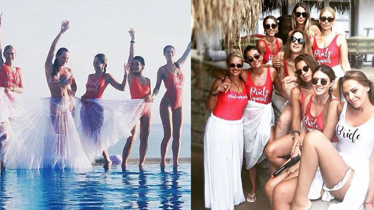 Υβόννη Μπόσνιακ: Φωτογραφίες από το bachelorette party της στη Μύκονο!