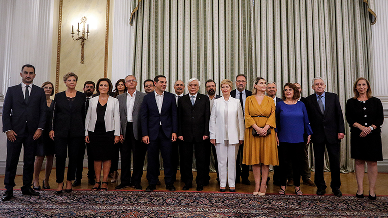 Η ορκωμοσία της νέας κυβέρνησης