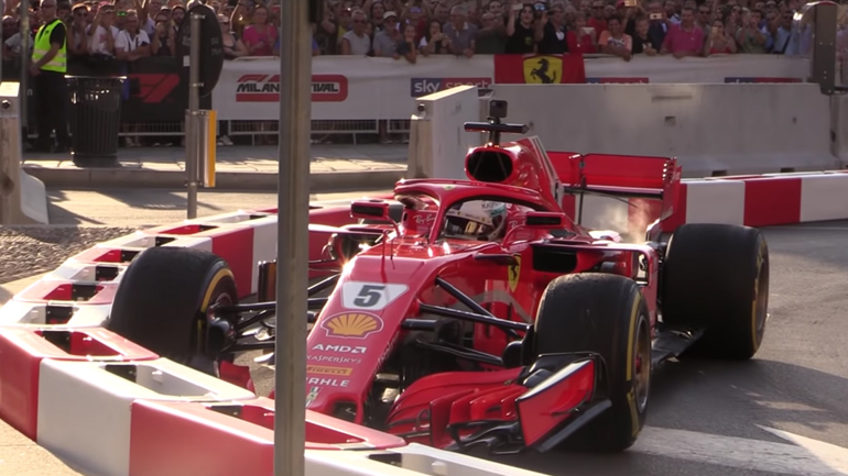 Τράκαρε… μόνος του ο Vettel