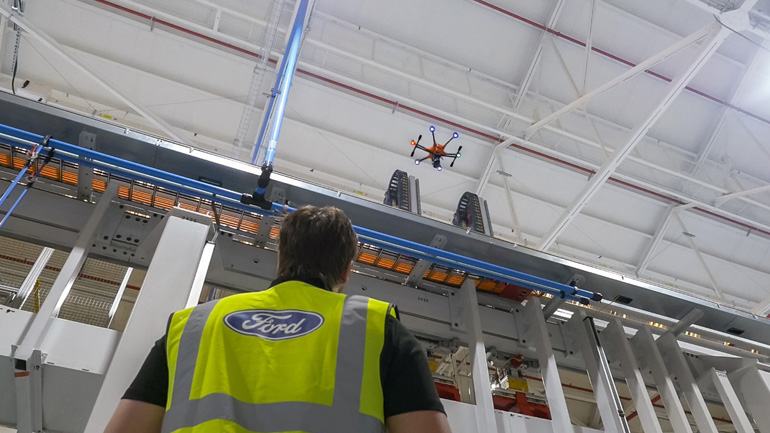 Αυτοκινητοβιομηχανία ελέγχει με drones τα εργοστάσια
