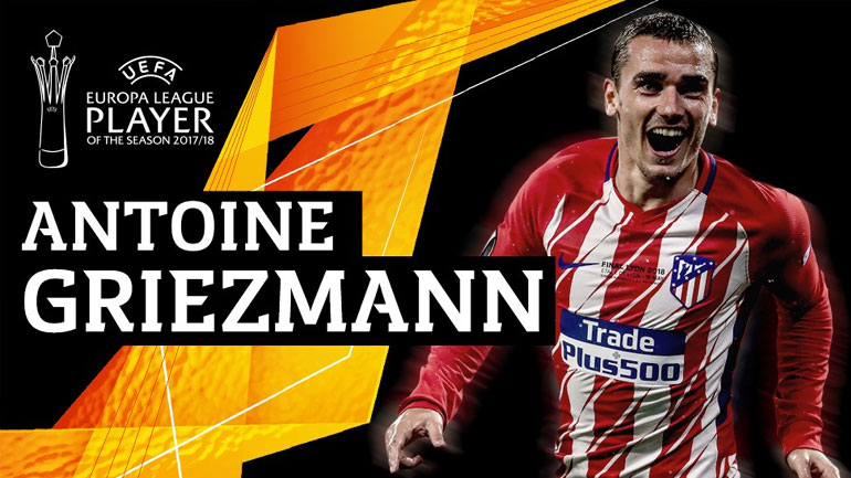 Europa League: Ο Γκριεζμάν κορυφαίος παίκτης της σεζόν 2017-18