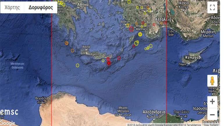 Σεισμός 4,1 Ρίχτερ στην Κρήτη