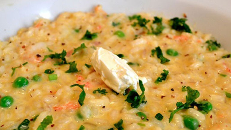 Νόστιμο ριζότο με γαρίδες