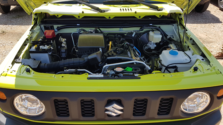 Το νέο Jimny είναι διαθέσιμο μόνο με έναν κινητήρα βενζίνης χωρητικότητας 1.5 λίτρων