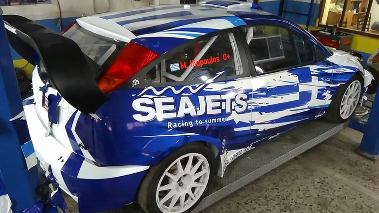 Ετοιμοπόλεμο... δια χειρός Μελέτη Καρακετίδη το νέο αγωνιστικό Ford Focus WRC που έφερε στην Ελλάδα για να τρέξει ο Μάριος Ηλιόπουλος