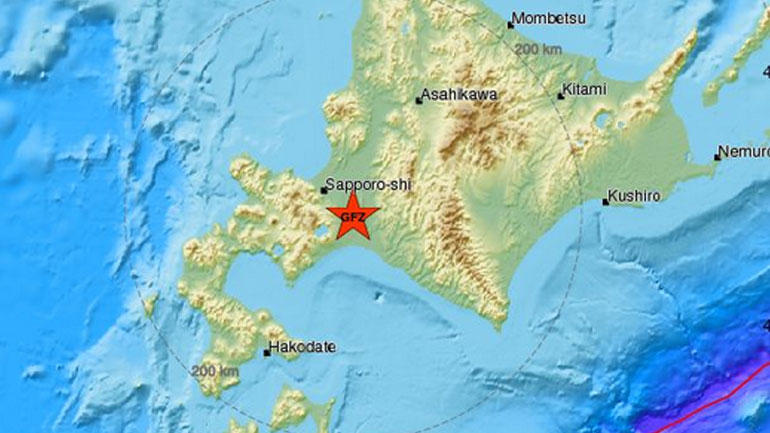 Ισχυρός σεισμός μεγέθους 6,7R στο Χοκάιντο της Ιαπωνίας Ισχυρός σεισμός μεγέθους 6,7R στο Χοκάιντο της Ιαπωνίας