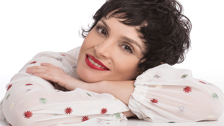 Η Ελεωνόρα Ζουγανέλη στην Τεχνόπολη