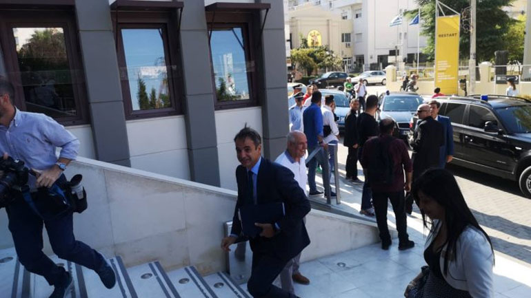 Στη Θεσσαλονίκη ο Κυριάκος Μητσοτάκης – Τι ανέφερε για το Σκοπιανό