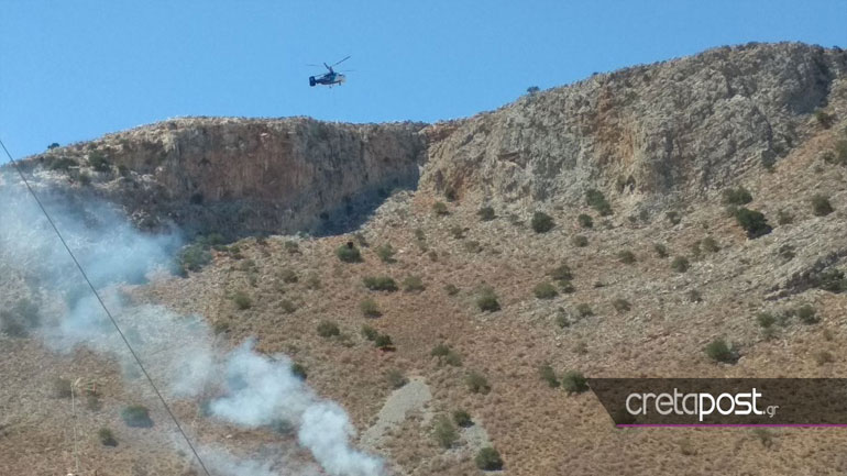 Κρήτη: Μεγάλη φωτιά στην περιοχή της Τυλίσου