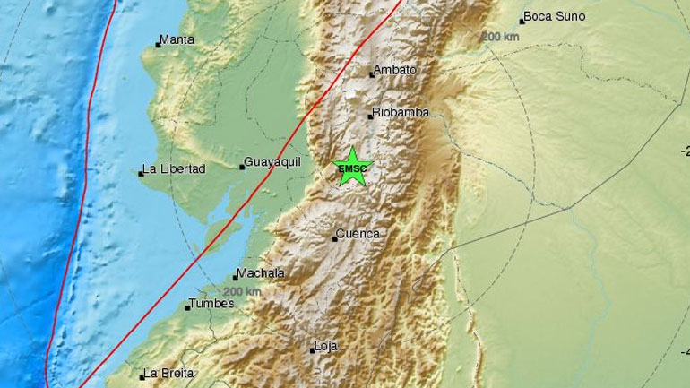 Ισχυρή σεισμική δόνηση 6,2R στον Ισημερινό