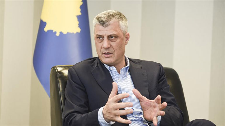 Ο πρόεδρος του Κοσσυφοπεδίου, Χασίμ Θάτσι