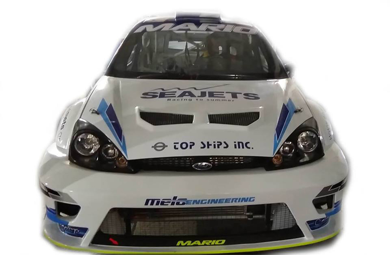 Το Ford focus του Μάριου Ηλιόπουλου μπορεί να 'τραυματίστηκε', παρ' όλα αυτά θα εμφανιστεί κανονικά στον αγώνα...